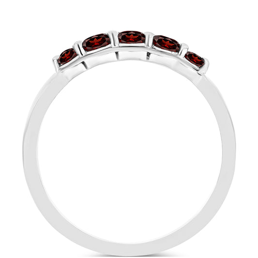 Strieborný Prsteň s Bartonským Granátom