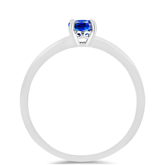 Strieborný Prsteň s Austrálskym Modrým Zafírom