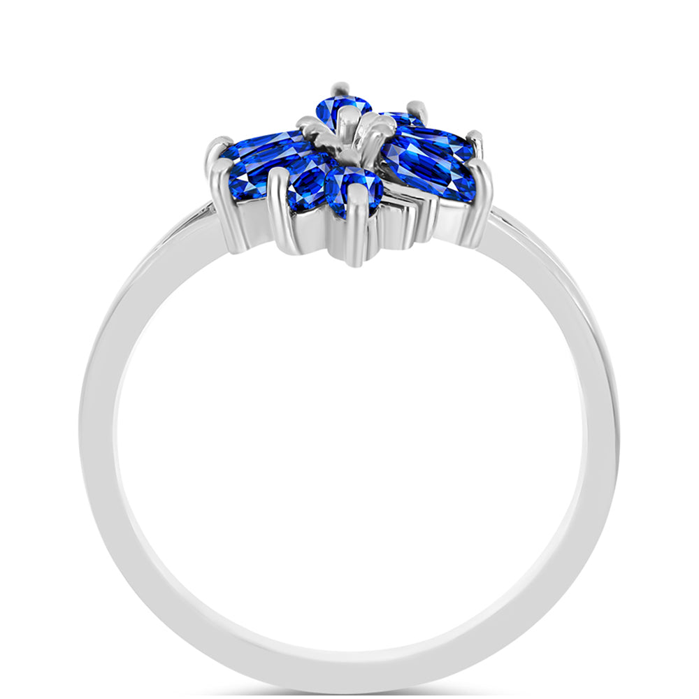 Strieborný Prsteň s Austrálskym Modrým Zafírom
