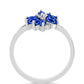 Strieborný Prsteň s Austrálskym Modrým Zafírom