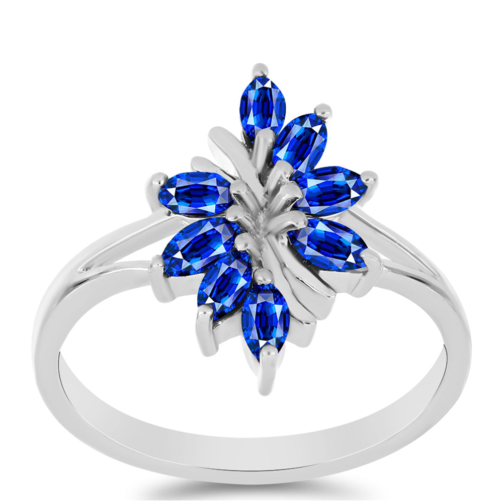 Strieborný Prsteň s Austrálskym Modrým Zafírom