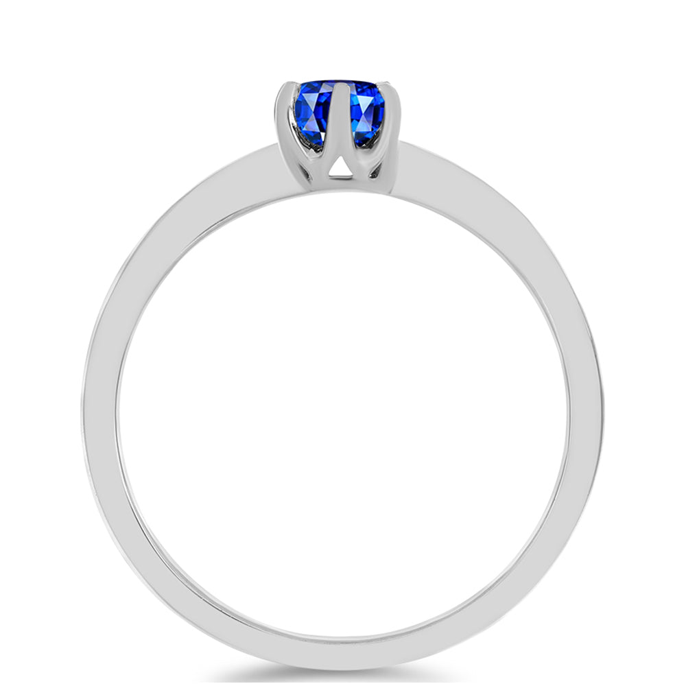 Strieborný Prsteň s Austrálskym Modrým Zafírom