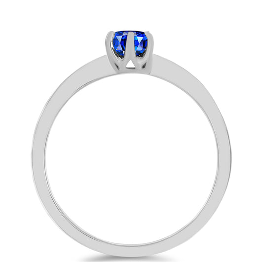 Strieborný Prsteň s Austrálskym Modrým Zafírom