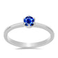 Strieborný Prsteň s Austrálskym Modrým Zafírom