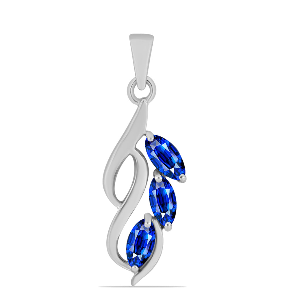 Strieborný Prívesok s Austrálskym Modrým Zafírom