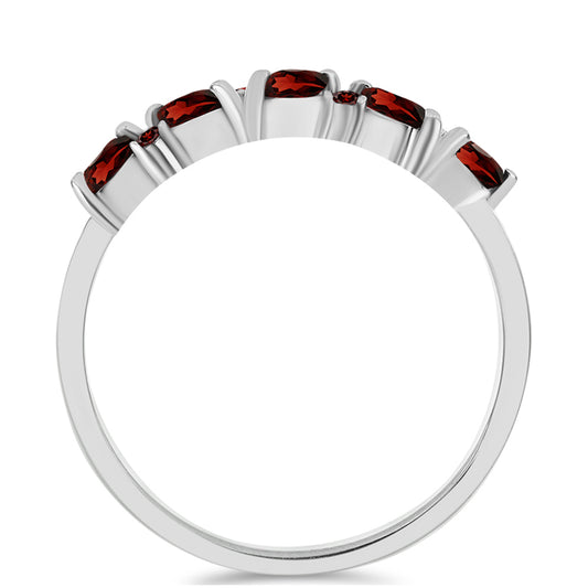 Strieborný Prsteň s Bartonským Granátom