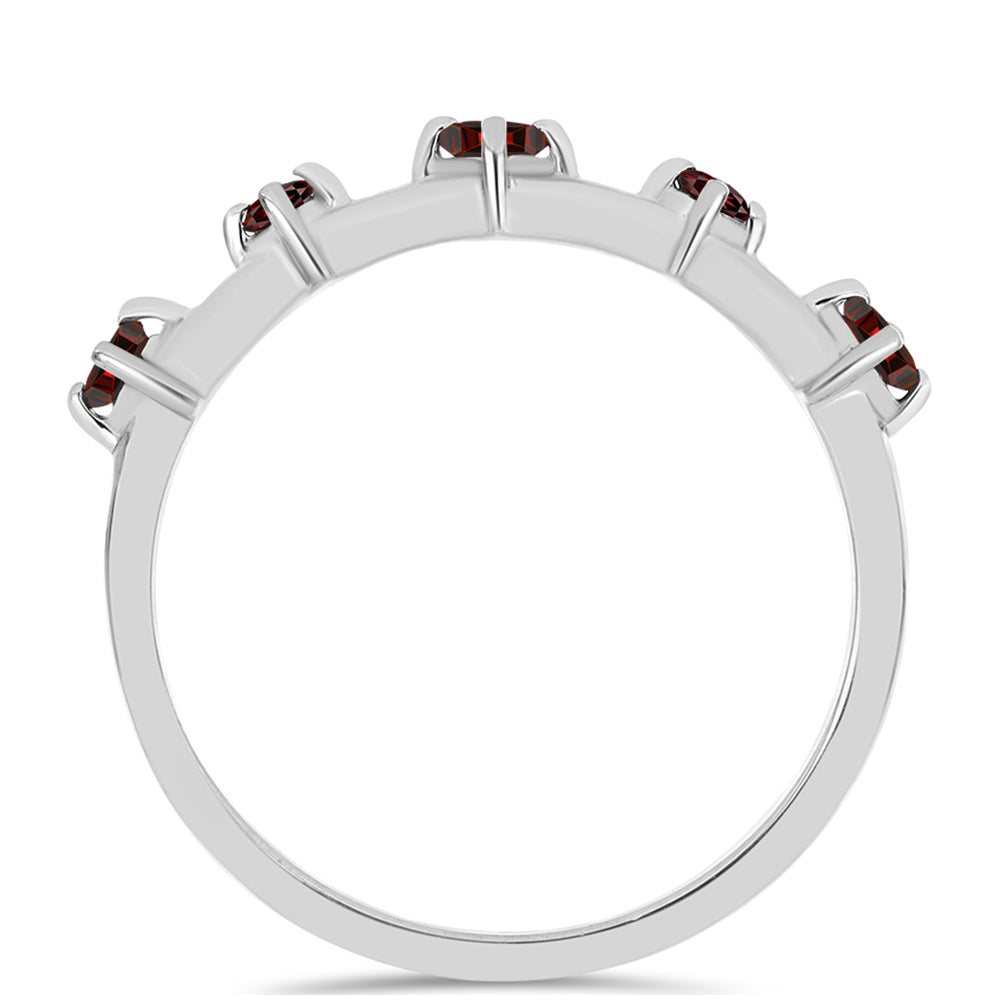 Strieborný Prsteň s Bartonským Granátom