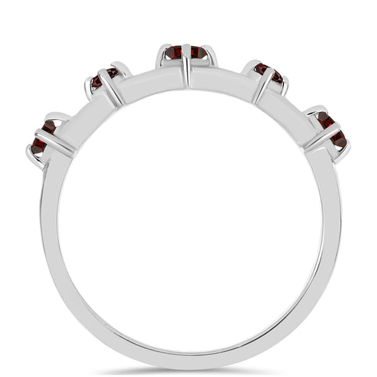 Strieborný Prsteň s Bartonským Granátom