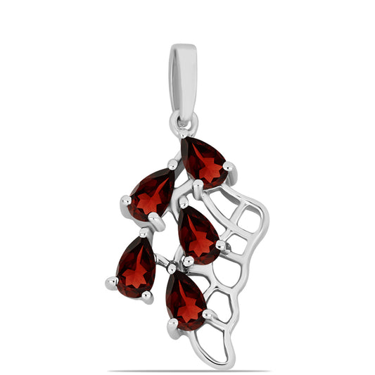 Strieborný Prívesok s Bartonským Granátom