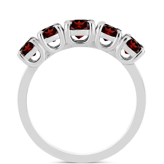 Strieborný Prsteň s Bartonským Granátom