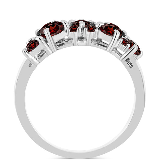 Strieborný Prsteň s Bartonským Granátom