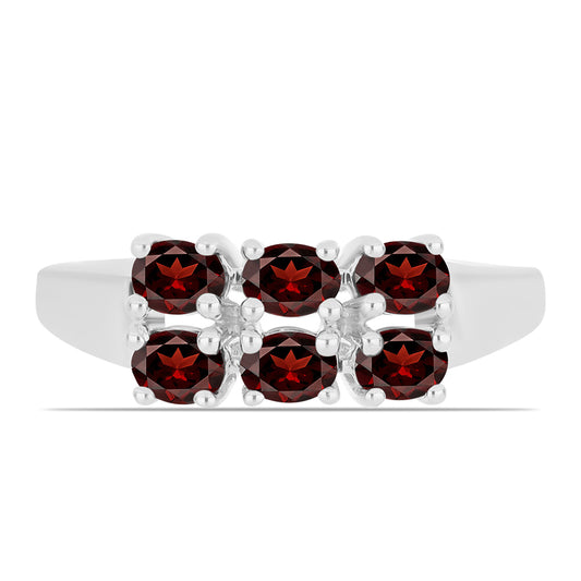 Strieborný Prsteň s Bartonským Granátom