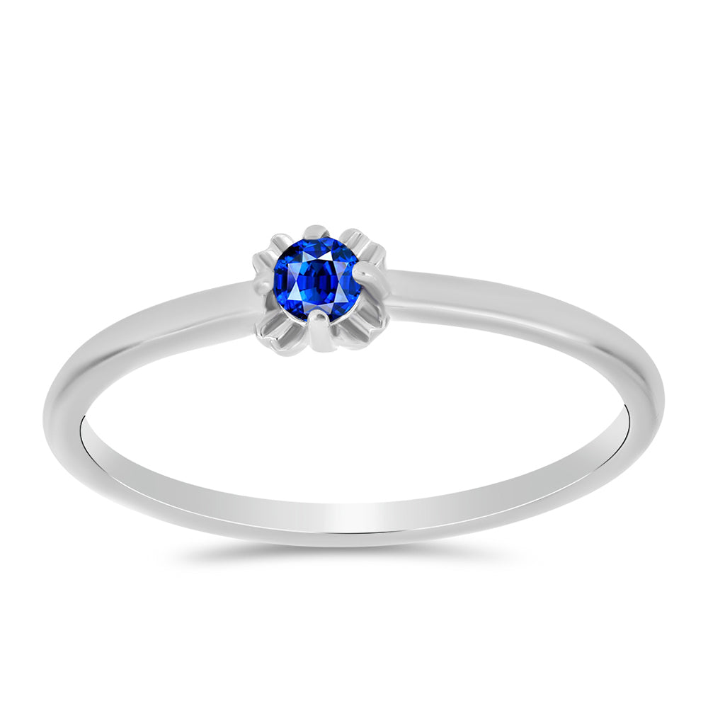 Strieborný Prsteň s Austrálskym Modrým Zafírom 1 