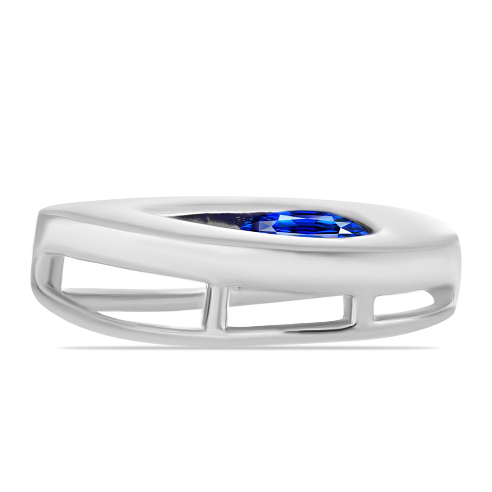 Strieborný Prívesok s Austrálskym Modrým Zafírom 2 