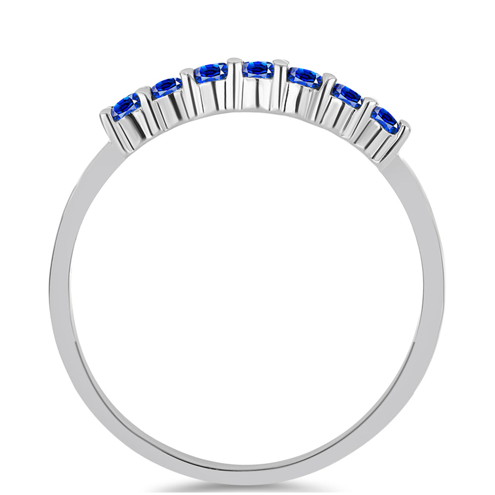 Strieborný Prsteň s Austrálskym Modrým Zafírom 2 
