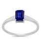 Strieborný Prsteň s Austrálskym Modrým Zafírom