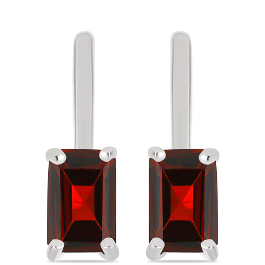 Strieborné Náušnice s Bartonským Granátom