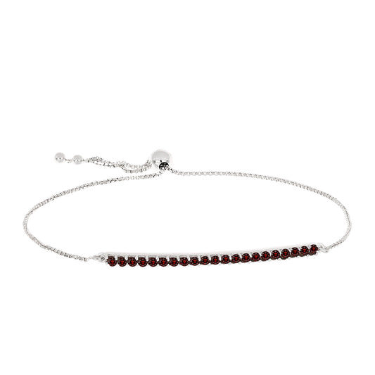 Strieborný Náramok s Bartonským Granátom
