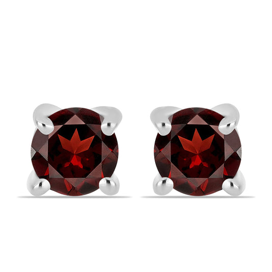 Strieborné Náušnice s Bartonským Granátom