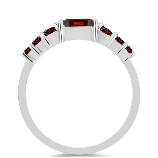 Strieborný Prsteň s Bartonským Granátom