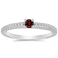 Strieborný Prsteň s Bartonským Granátom