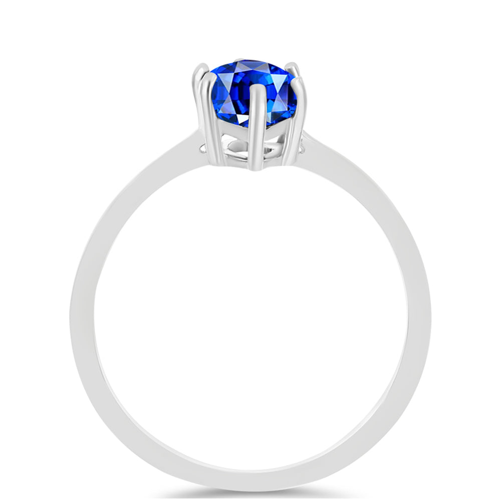 Strieborný Prsteň s Austrálskym Modrým Zafírom 2 