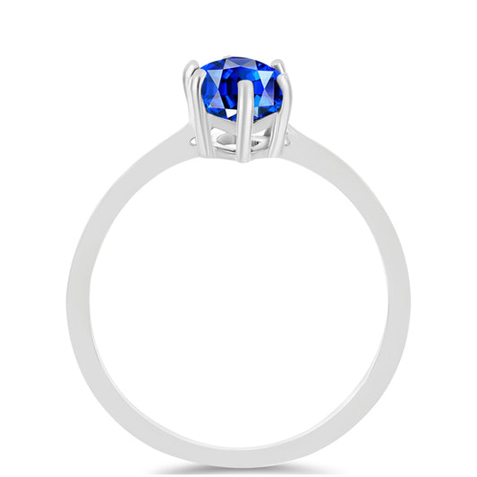 Strieborný Prsteň s Austrálskym Modrým Zafírom