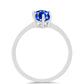 Strieborný Prsteň s Austrálskym Modrým Zafírom