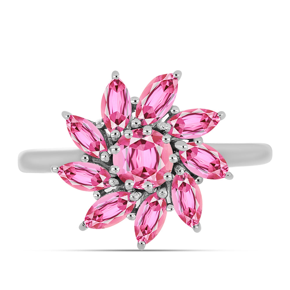 Strieborný Prsteň s Ružovým Turmalínom z Pelmadulla