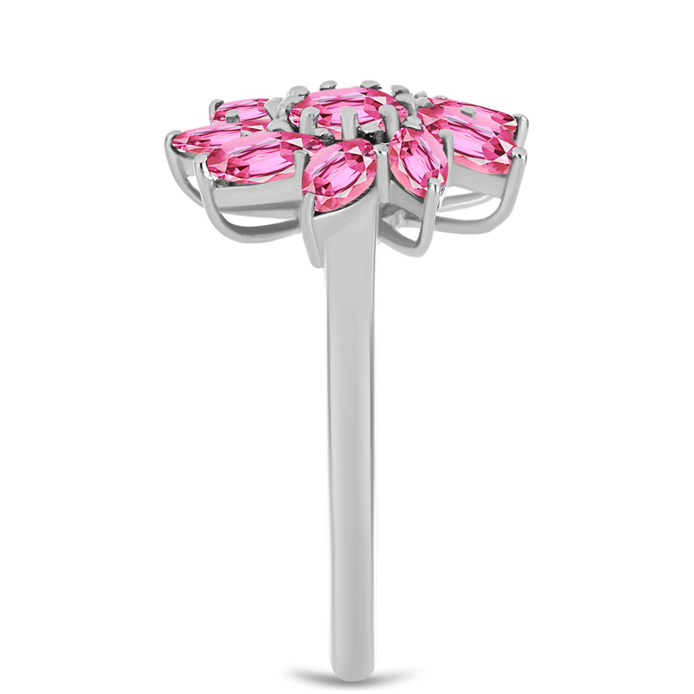 Strieborný Prsteň s Ružovým Turmalínom z Pelmadulla