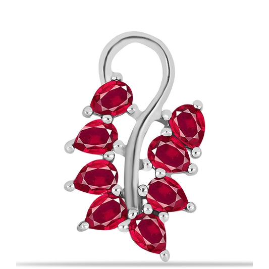 Strieborný Prívesok s Madagaskarským Rubínom