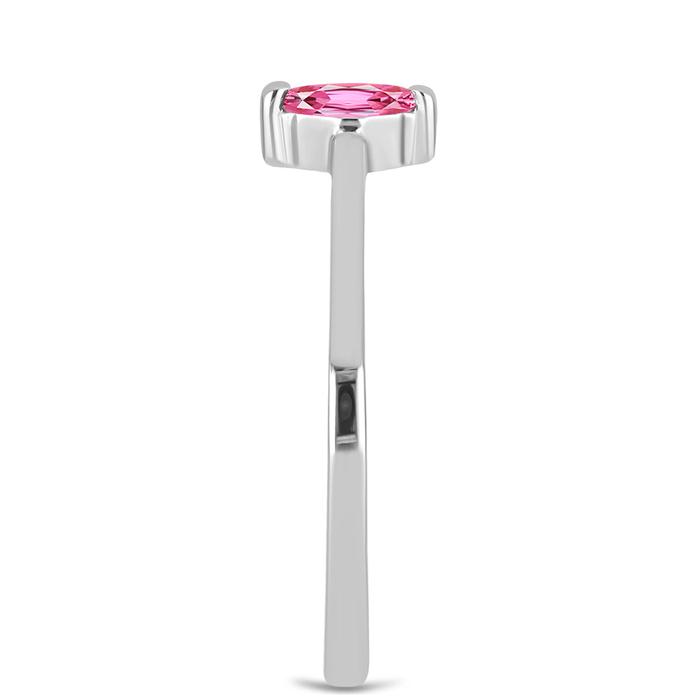Strieborný Prsteň s Ružovým Turmalínom z Pelmadulla 4 