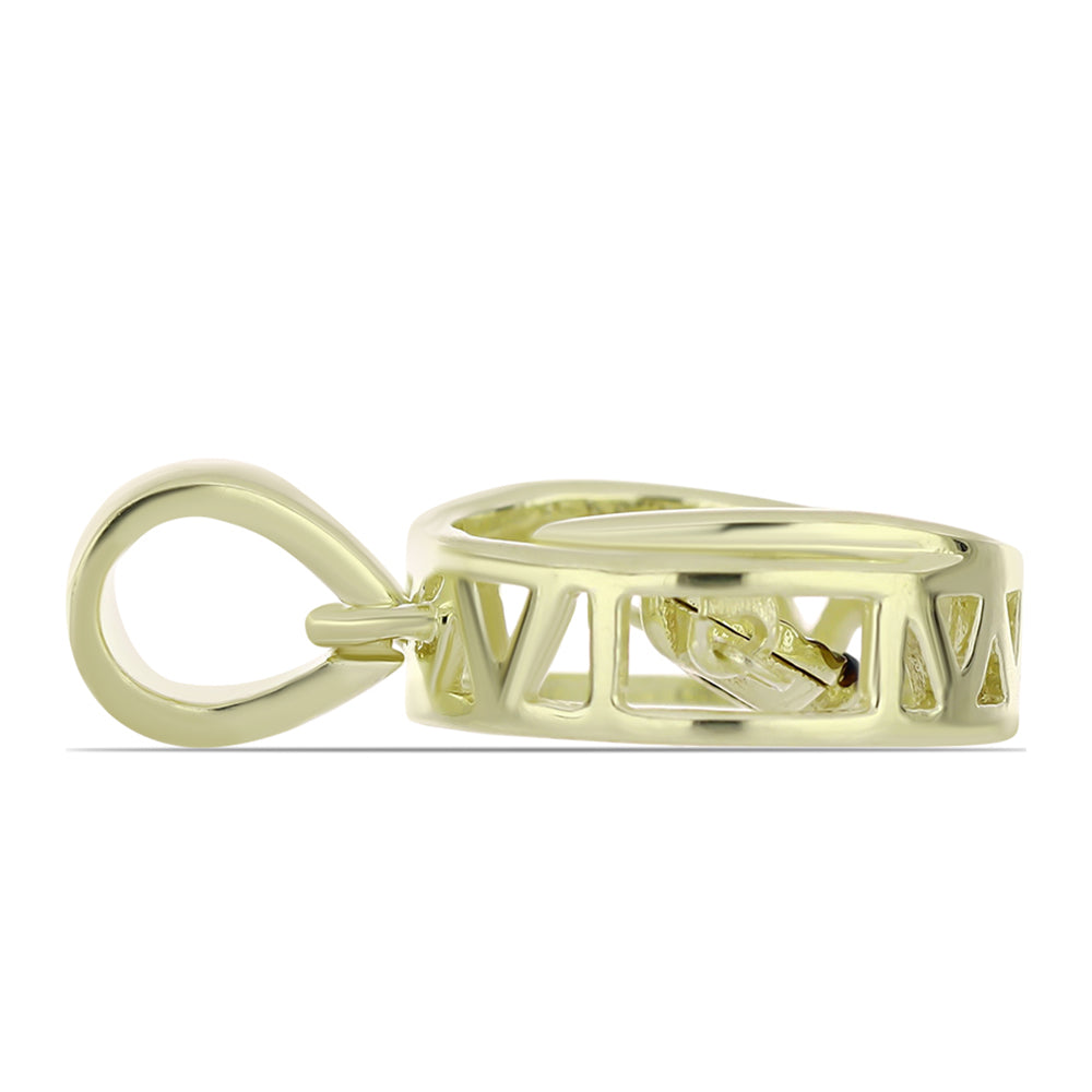 Pozlátený Strieborný Prívesok s Modrým tancujúcim diamantom 2 