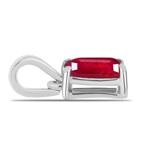 Strieborný Prívesok s Madagaskarským Rubínom