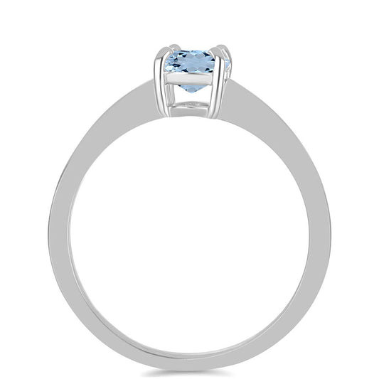 Strieborný Prsteň s Akvamarínom z Embu County