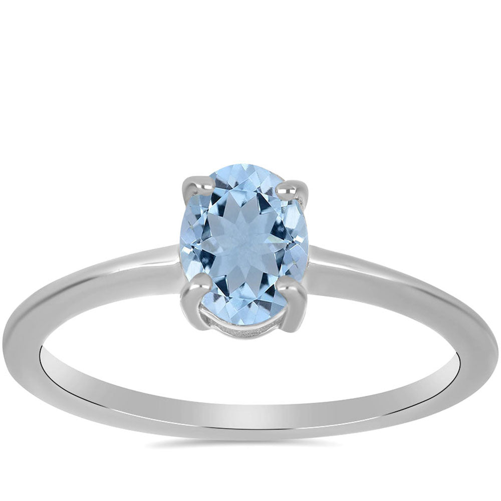 Strieborný Prsteň s Akvamarínom z Embu County