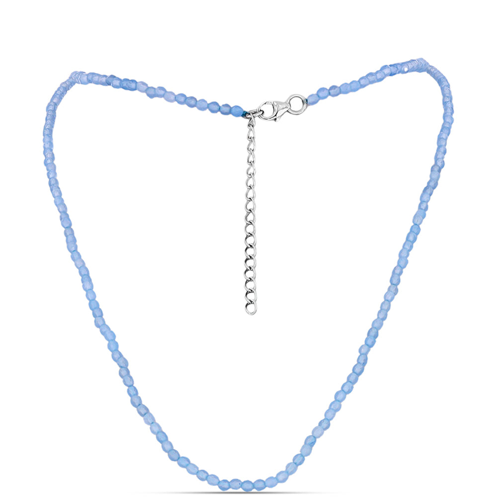 Strieborný Náhrdelník s Akvamarínom z Embu County