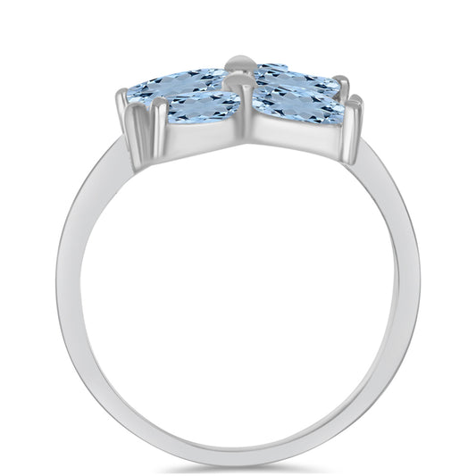 Strieborný Prsteň s Akvamarínom z Embu County