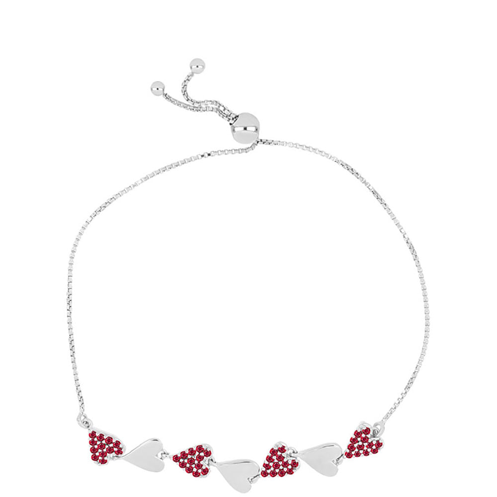 Strieborný Náramok s Madagaskarským Rubínom 1 