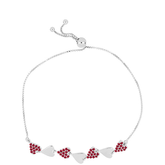 Strieborný Náramok s Madagaskarským Rubínom