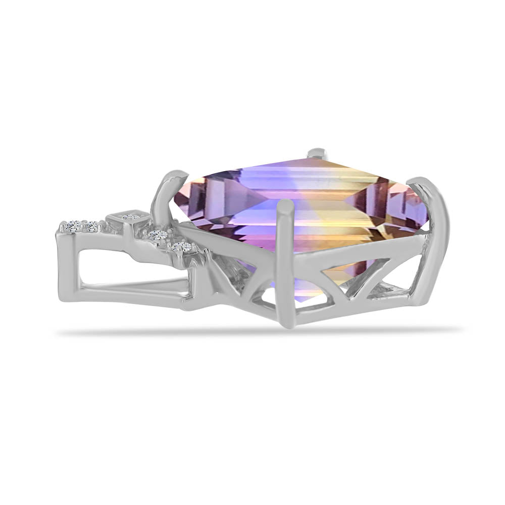 Strieborný Prívesok s Ametrinom z Anahi a Bielym Topásom 2 