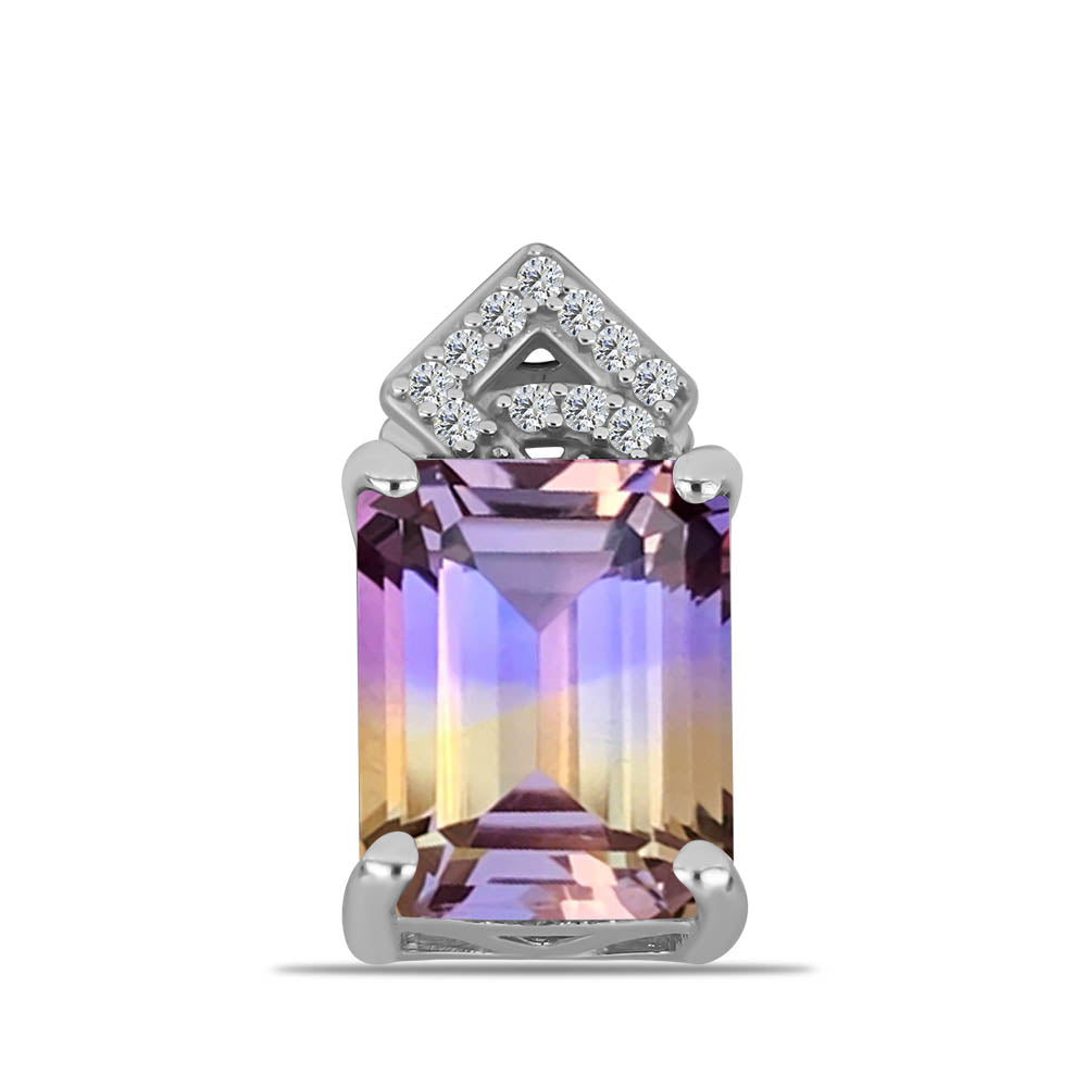 Strieborný Prívesok s Ametrinom z Anahi a Bielym Topásom