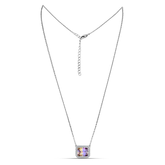 Strieborný Náhrdelník s Ametrinom z Anahi a Bielym Topásom