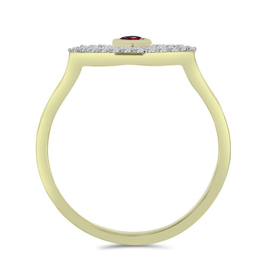 Pozlátený Strieborný Prsteň s Polnočne Čiernym Etiópskym Opálom z Lega Dembi a Bielym Topásom