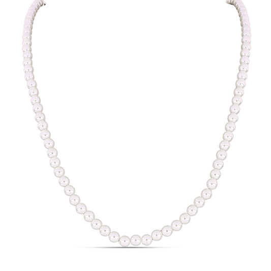 Nugetové Sada s Bielou Sladkovodnou Perlou ( Náušnice+Náramok+Prsteň )