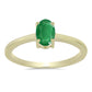 Pozlátený Strieborný Prsteň s so Zambijským Smaragdom