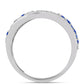 Strieborný Prsteň s Austrálskym Modrým Zafírom a Bielym Topásom
