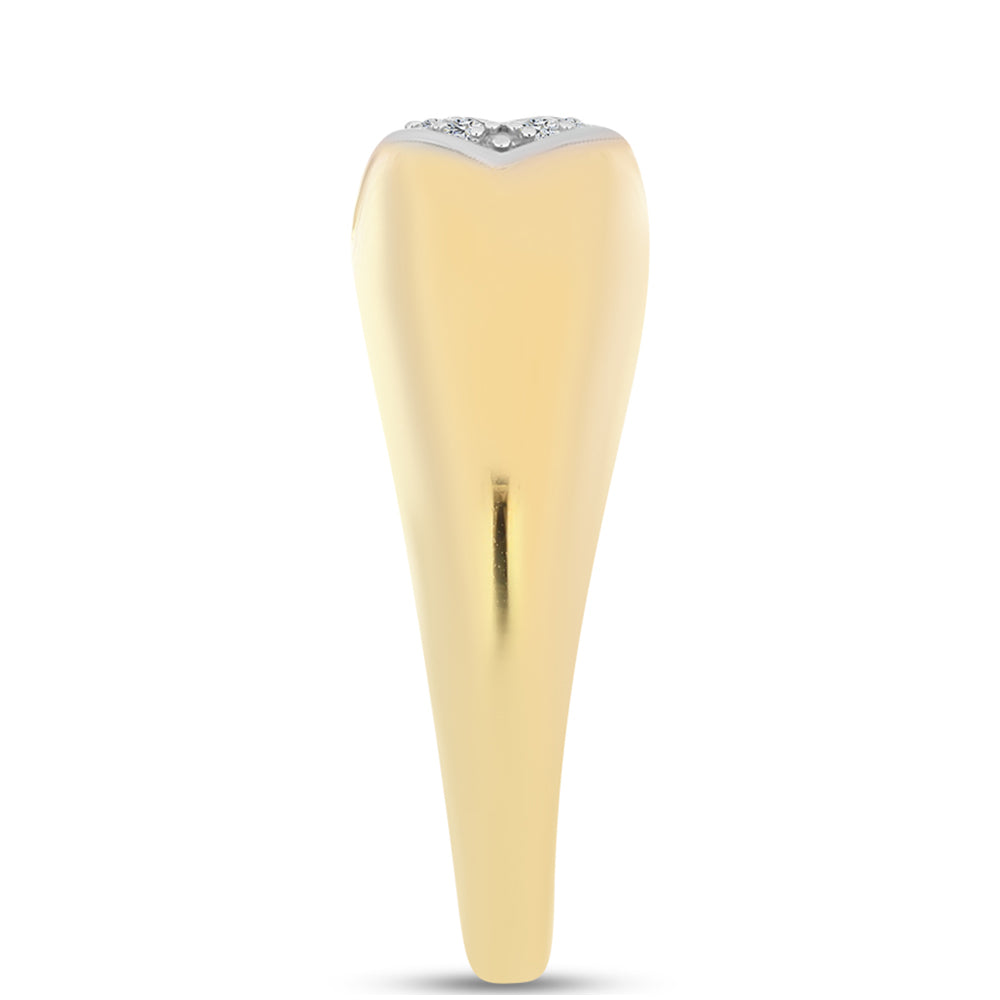 Pozlátený Strieborný Prsteň s Koňakovým Diamantom a Bielym Topásom 4 