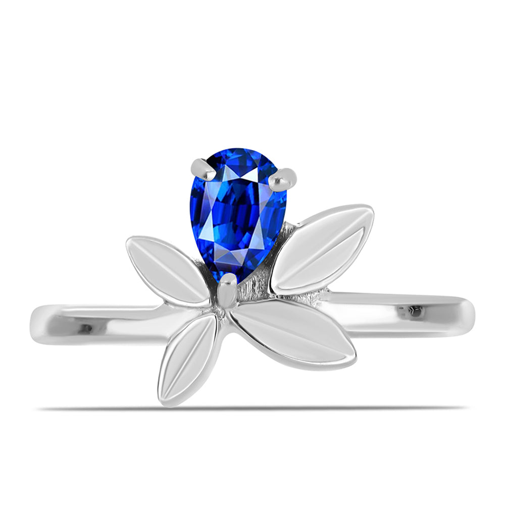 Strieborný Prsteň s Austrálskym Modrým Zafírom 1 