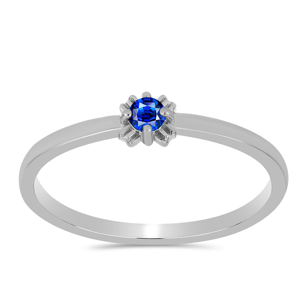 Strieborný Prsteň s Austrálskym Modrým Zafírom 1 